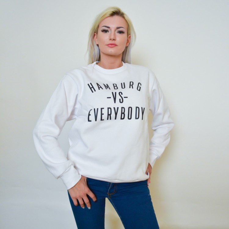 HAMBURG -VS- EVERYBODY CREWNECK - WHITE