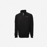 HOME IS HAMBURG -MINIMALIST 1/4 ZIP – BLACK